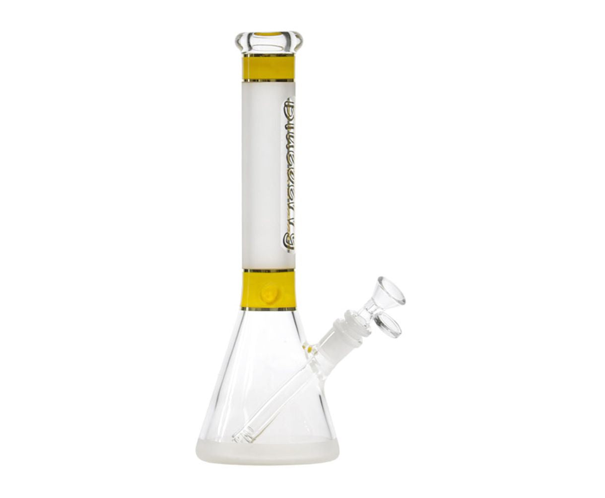 Blueberry 12" Mandala Base Sandblasted Beaker