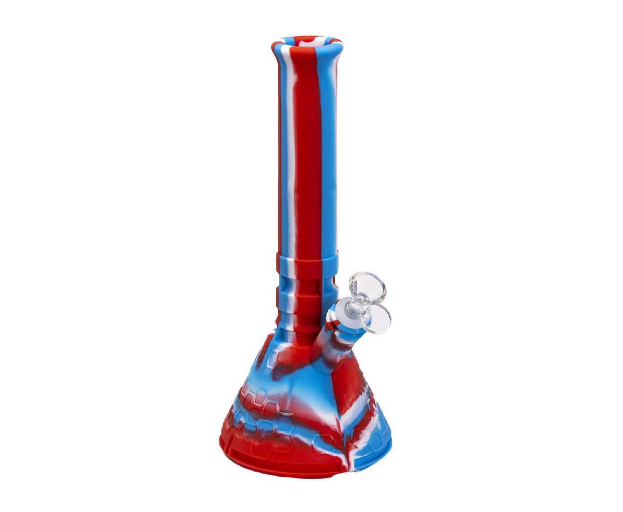 Honeycomb Silicone Beaker Bong - 12"