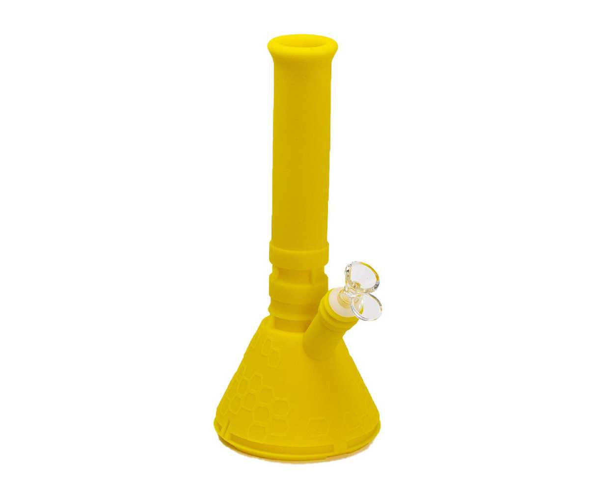 Honeycomb Silicone Beaker Bong - 12"