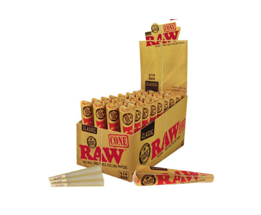 Raw Pre-Rolled Cones 1 1/4 - 6 Pack