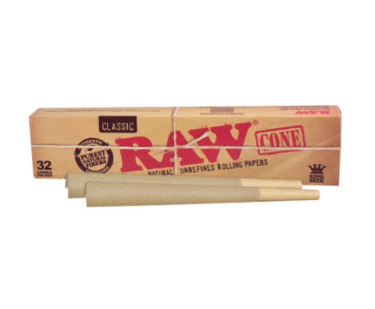 Raw Classic Pre-Rolled Cones King Size - 32 pack