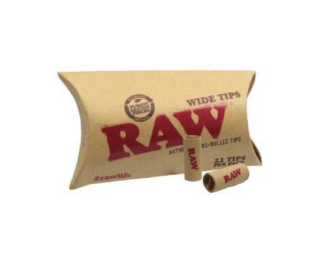 Raw Unrefined Wide Pre-Rolled Filter Tips (21pcs.)