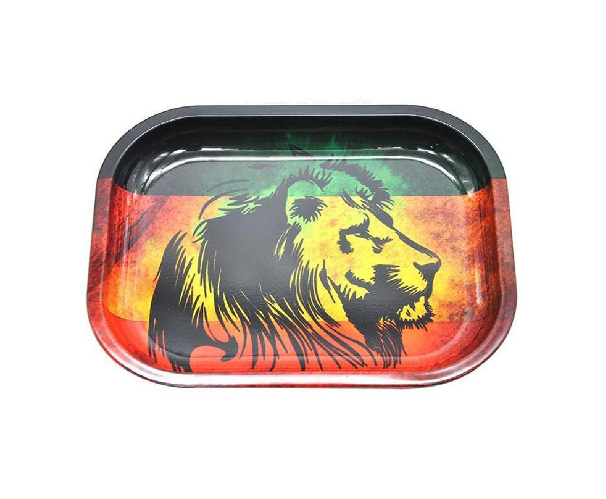 Rolling Tray - 7" x 5" Rasta Lion