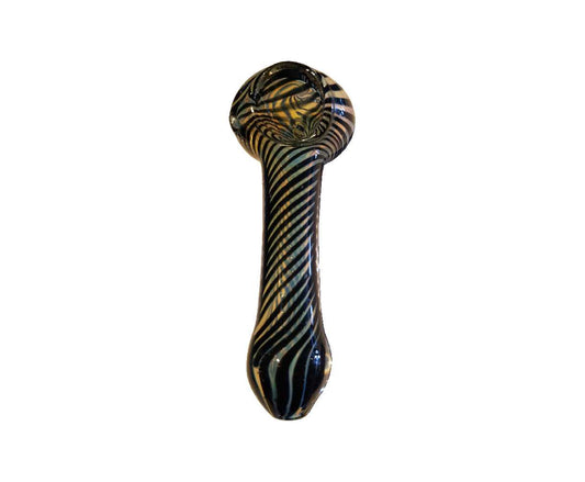 Inside Out Fumed Tight Spiral Glass Hand Pipe - 4.5"