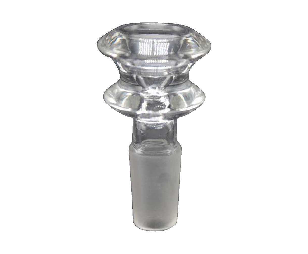 Clear Hour Glass Solid Funnel Bowl