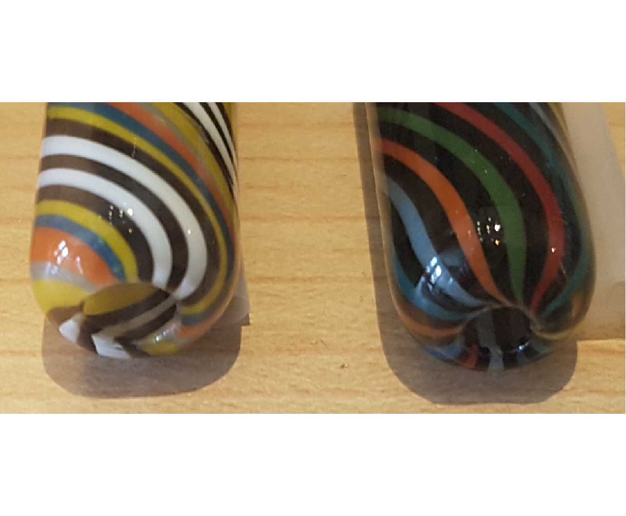 Low Profile Multi Coloured Worked Down Stem - 19/22M - 14/23F