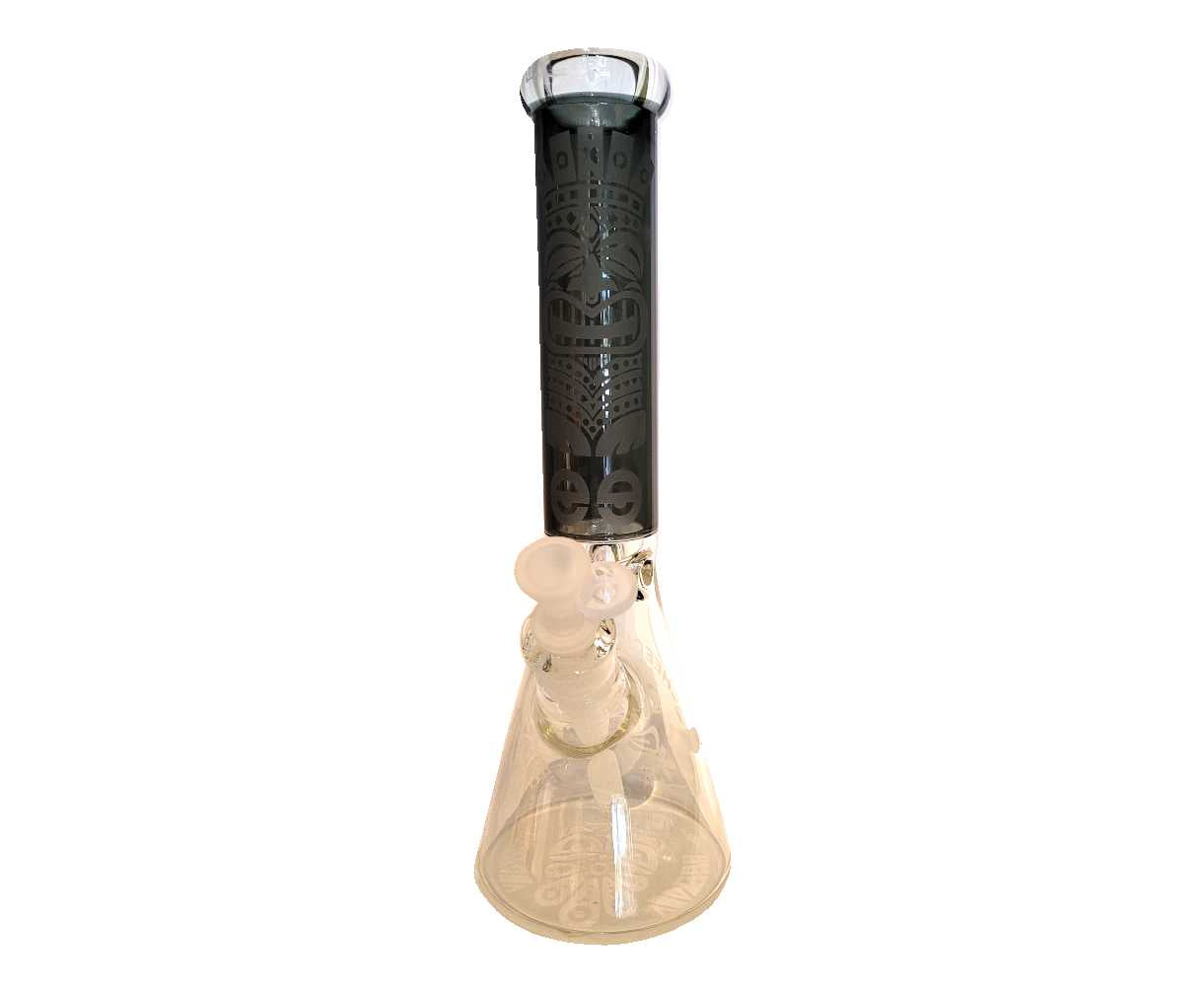 Cheech 14" Sandblasted Tiki Water Pipe - 7mm