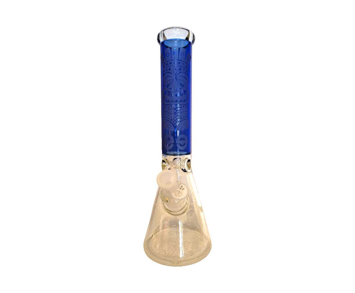 Cheech 14" Sandblasted Tiki Water Pipe - 7mm