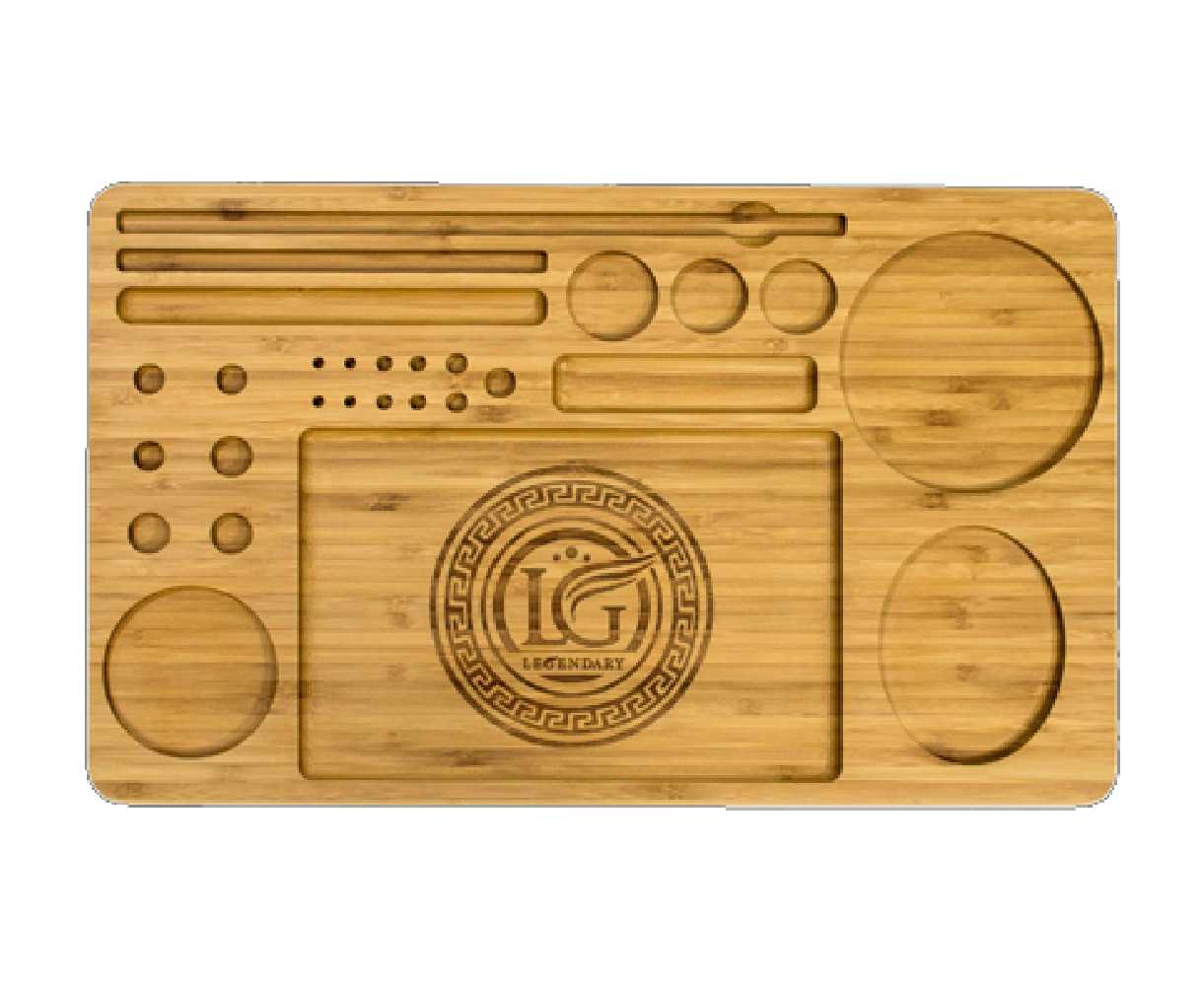 Legendary Deluxe Wood Rolling Tray - Large