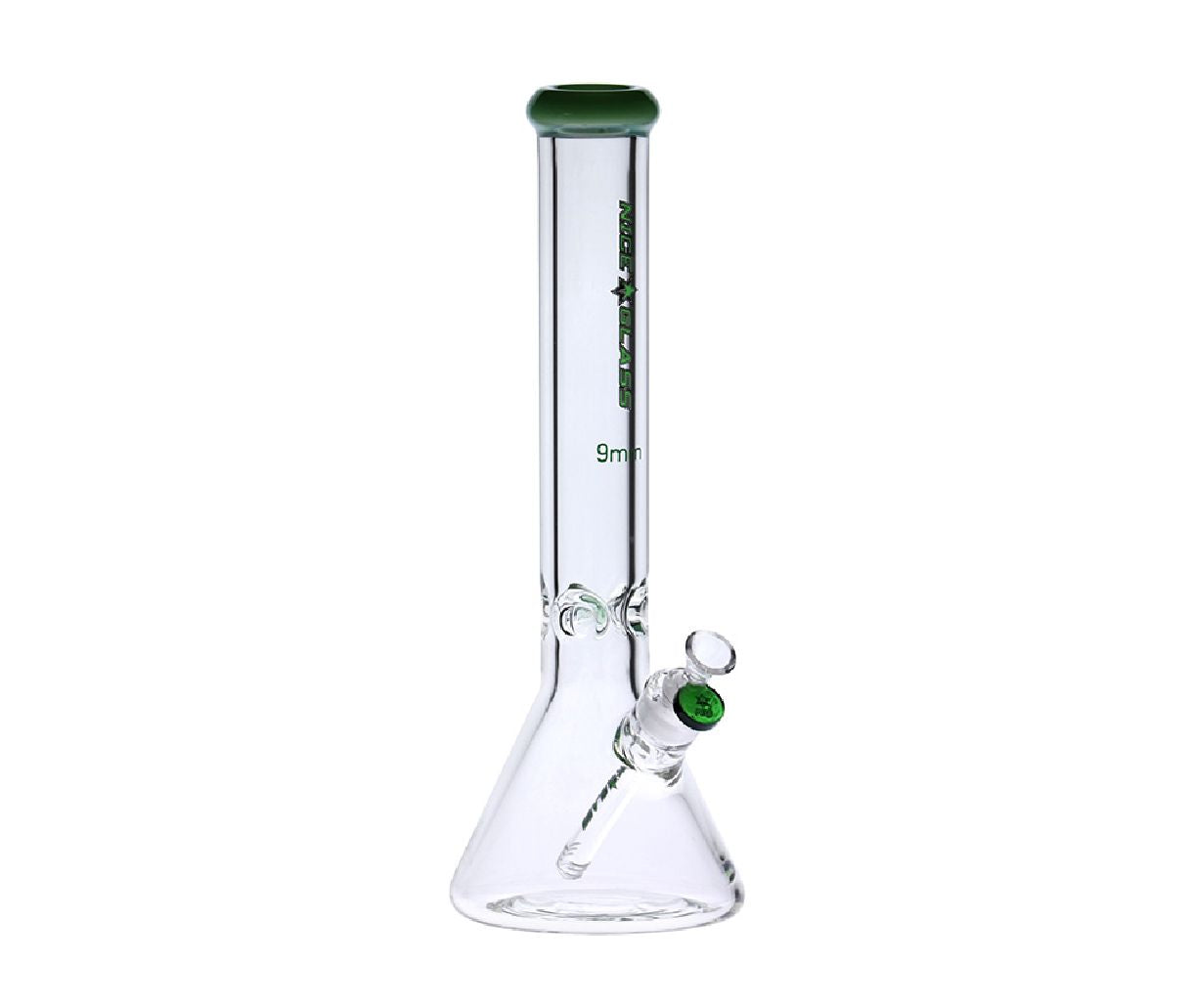 Nice Glass 16" 9mm Colour Mouth Beaker